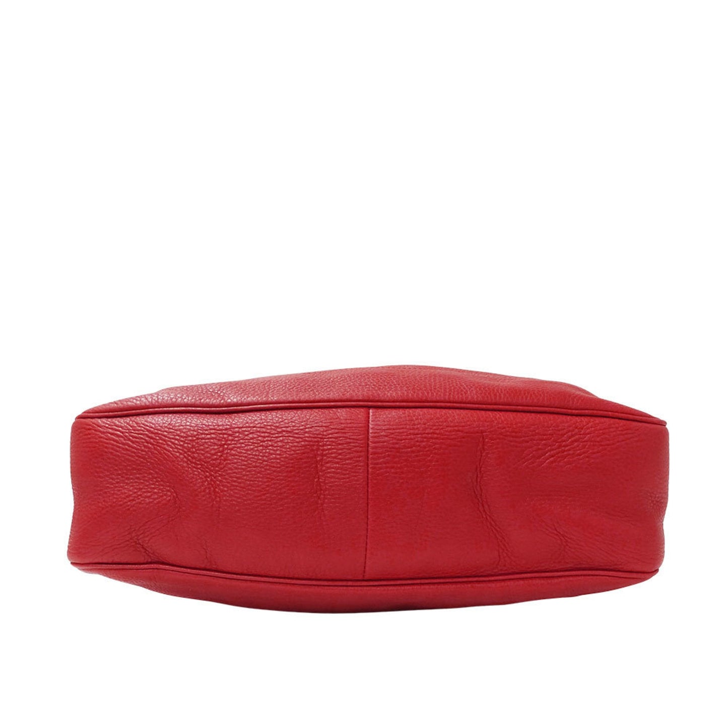 Gucci Red Color Leather Handbag Shoulder Bag ( )
