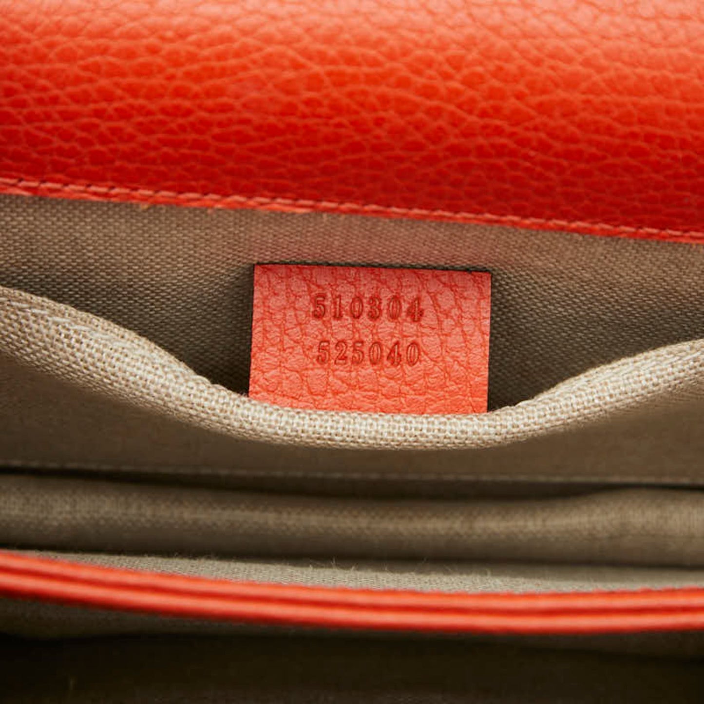 Gucci Orange Leather Shoulder Bag ( )