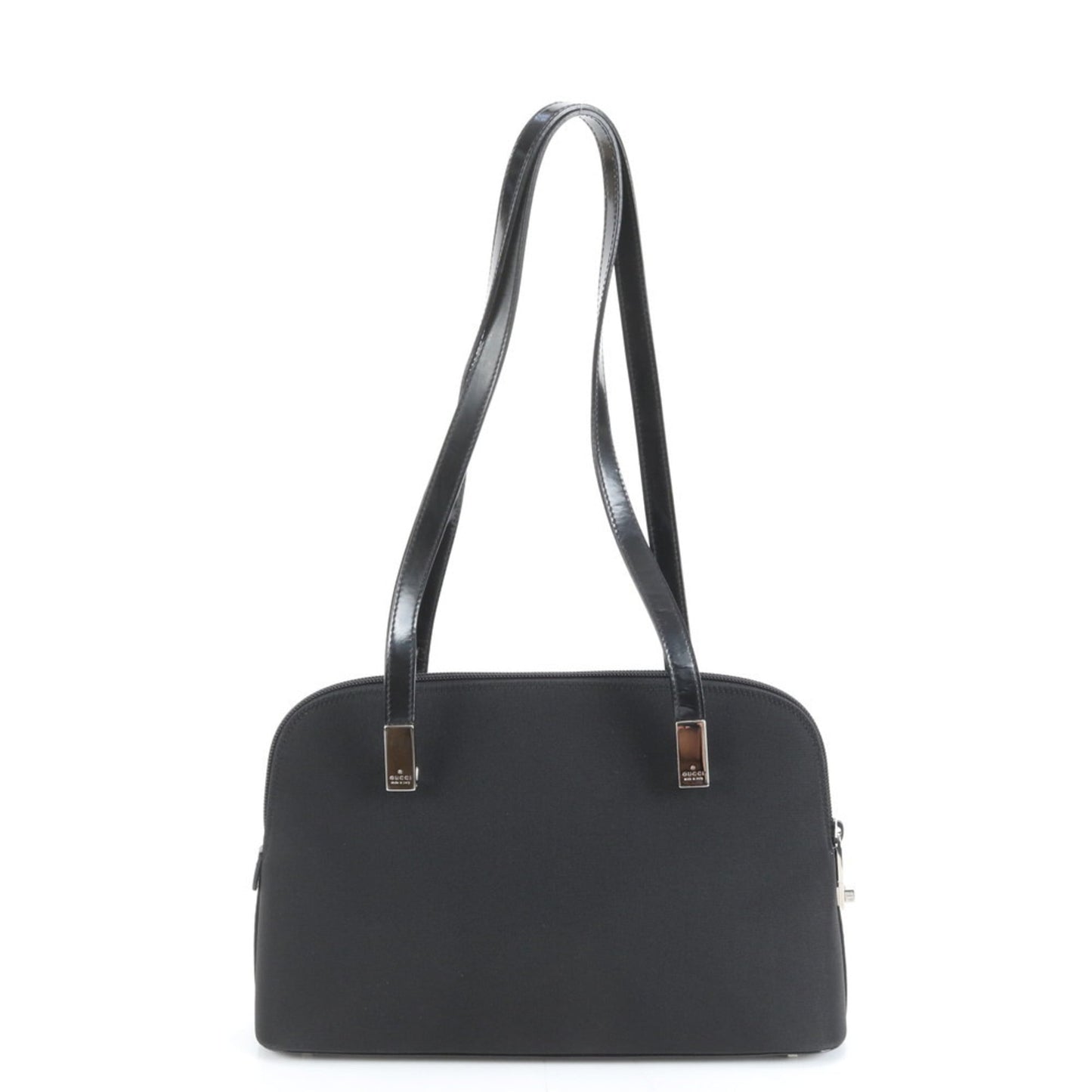 Gucci Black Leather Nylon Tote Bag ( )
