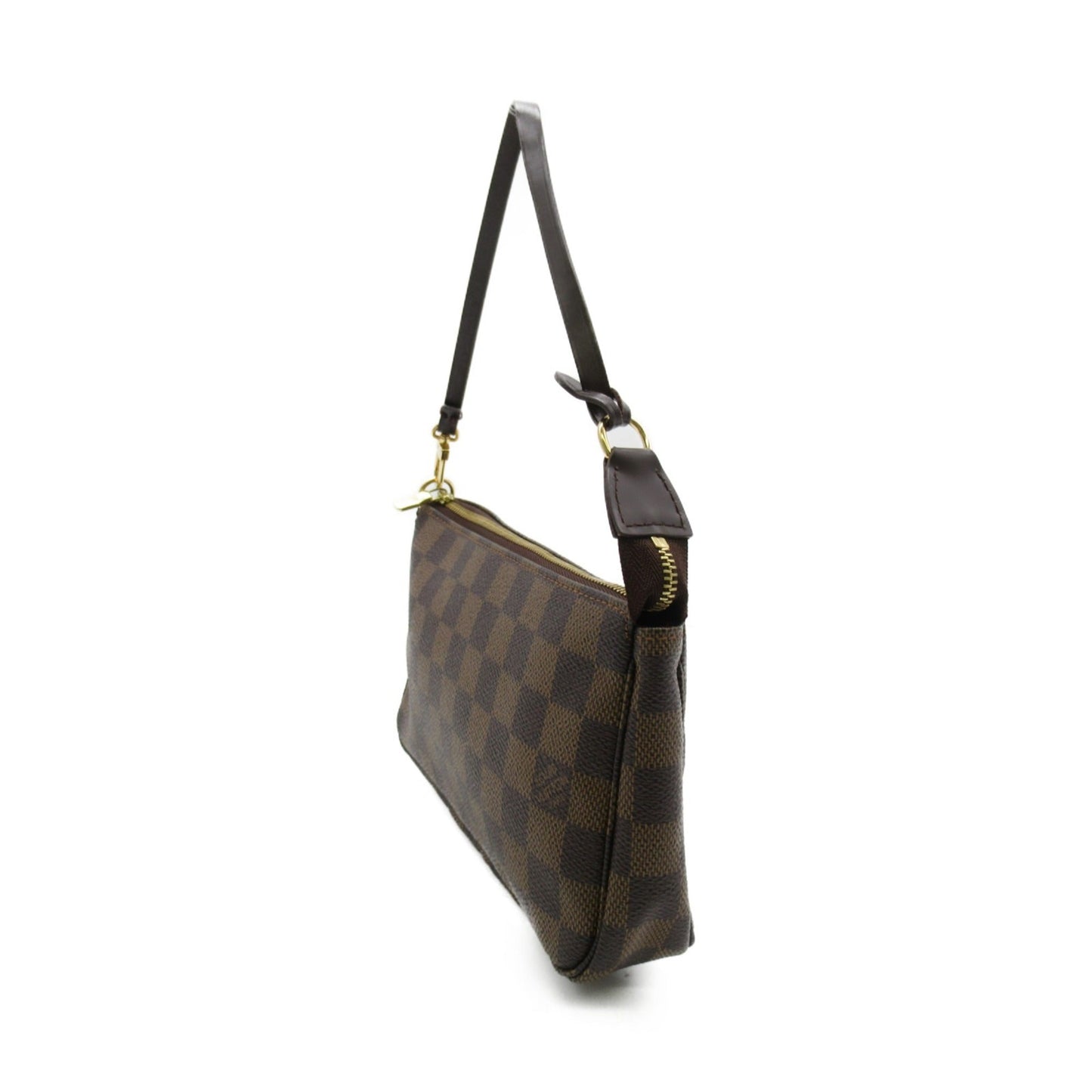 LOUIS VUITTON Pochette Accessoires Brown Damier PVC coated canvas Clutch