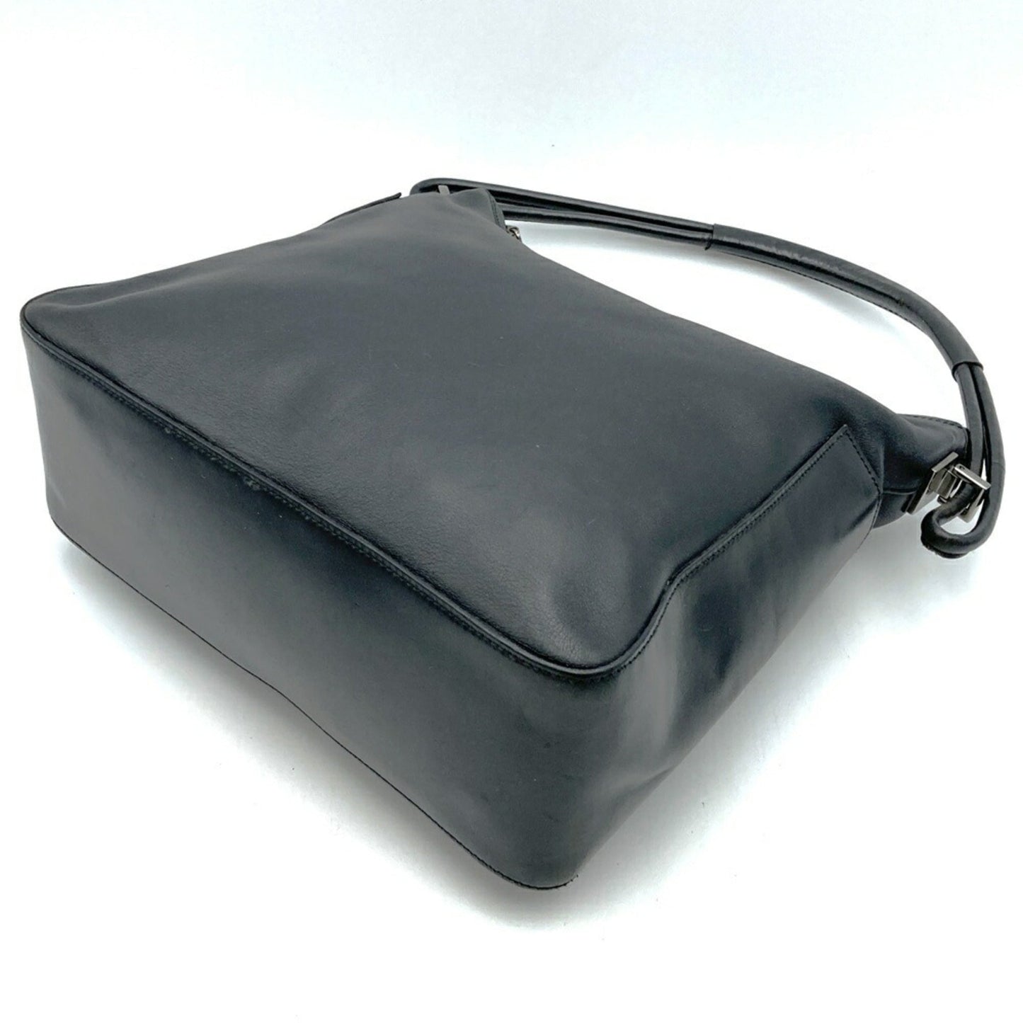 Gucci Black Leather Handbag Shoulder Bag ( )