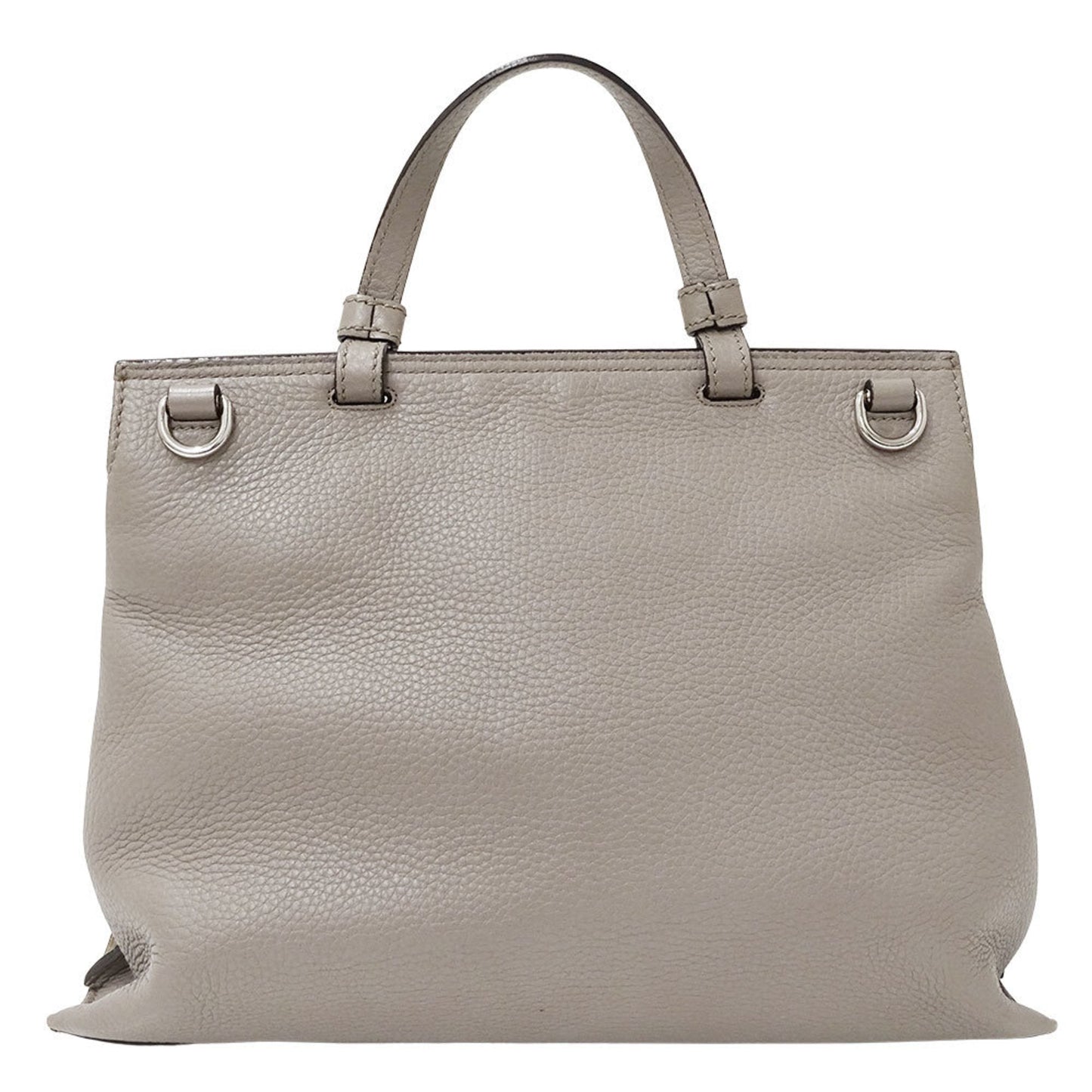 Gucci Gray Leather Handbag Shoulder Bag ( )