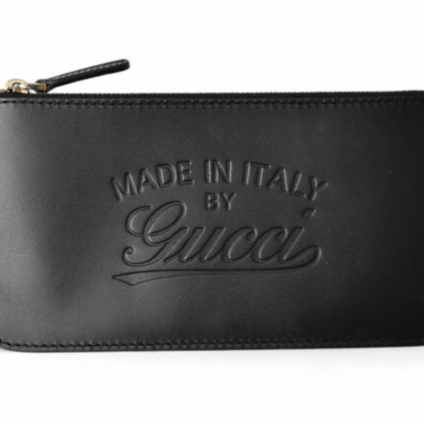 Gucci Beige Black Leather Handbag Tote Bag ( )