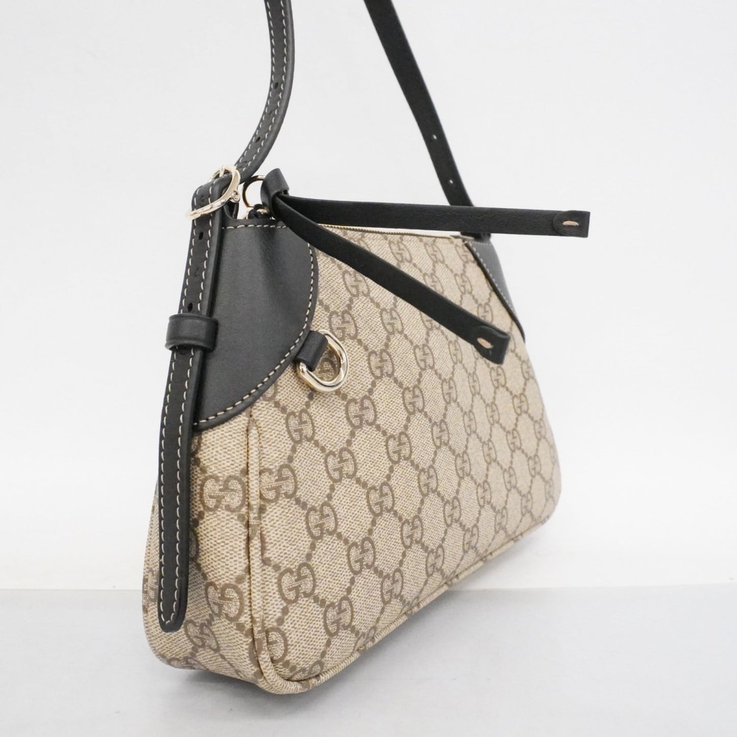Gucci Black Brown Pvc Handbag ( )