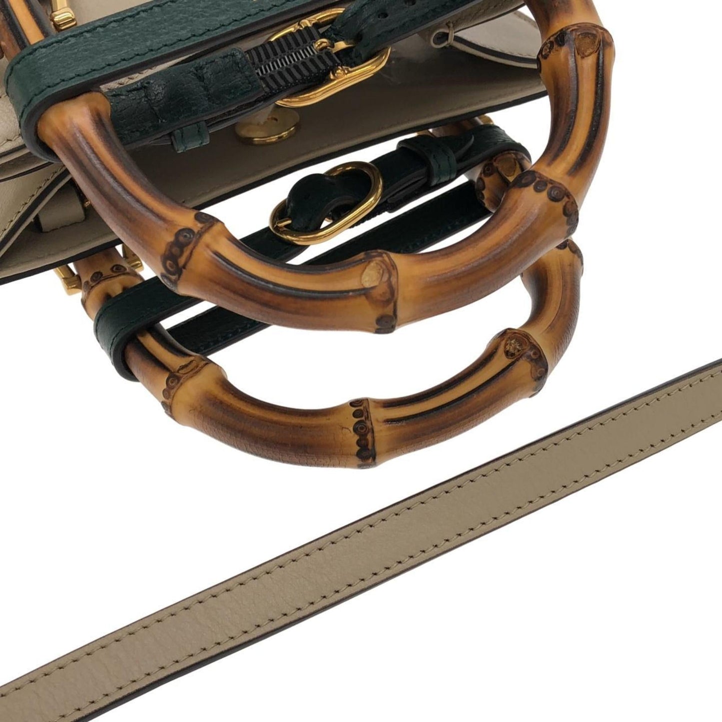 Gucci Beige Leather Handbag ( )