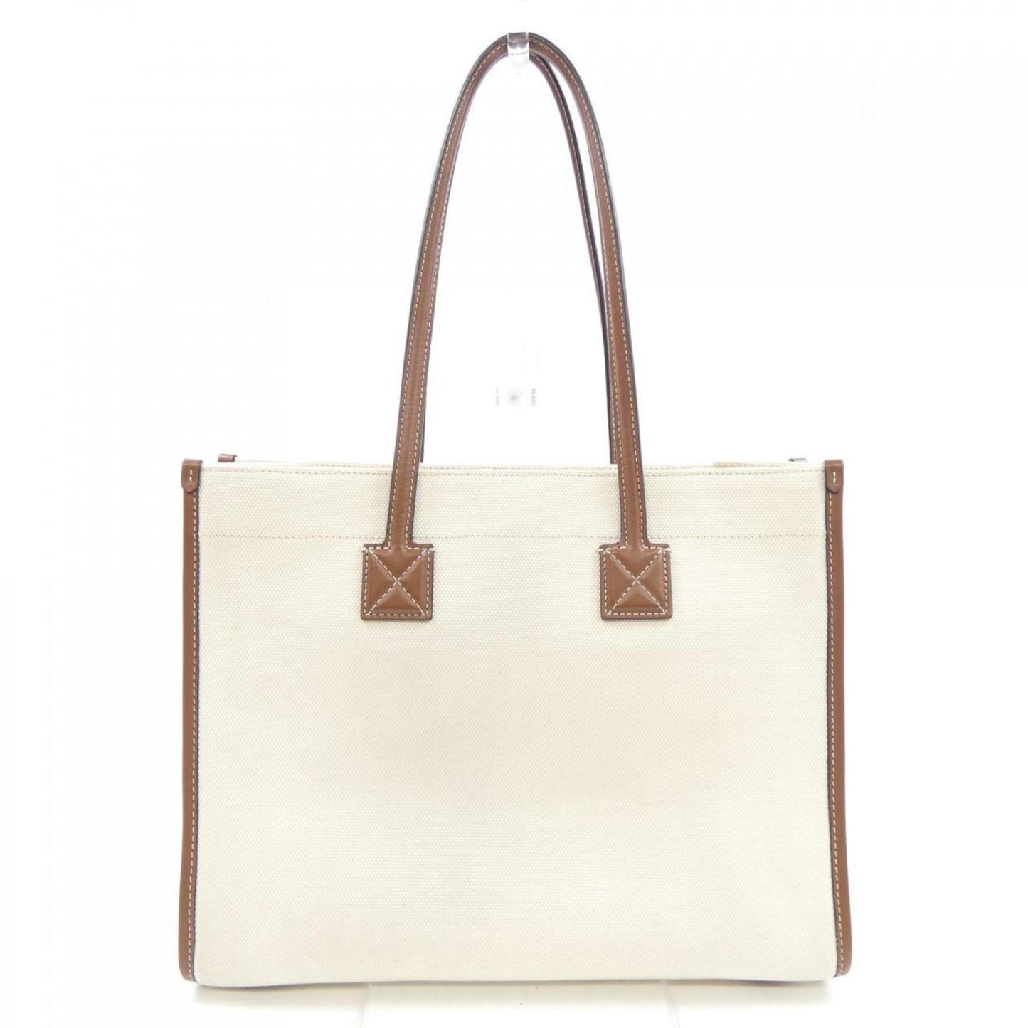 Burberry Brown White Handbag Tote Bag ( )