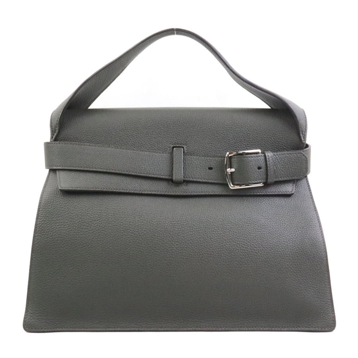 Hermes Olive Green Taurillon Clemence Leather Handbag ( )