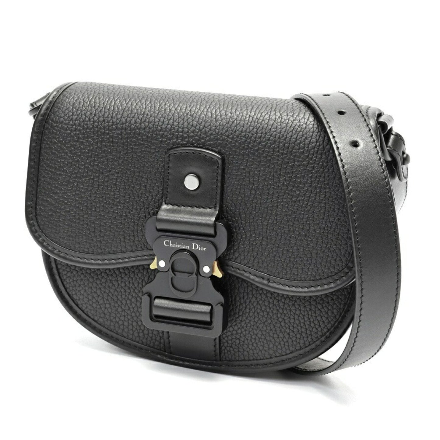Christian Dior Black Leather Shoulder Bag ()