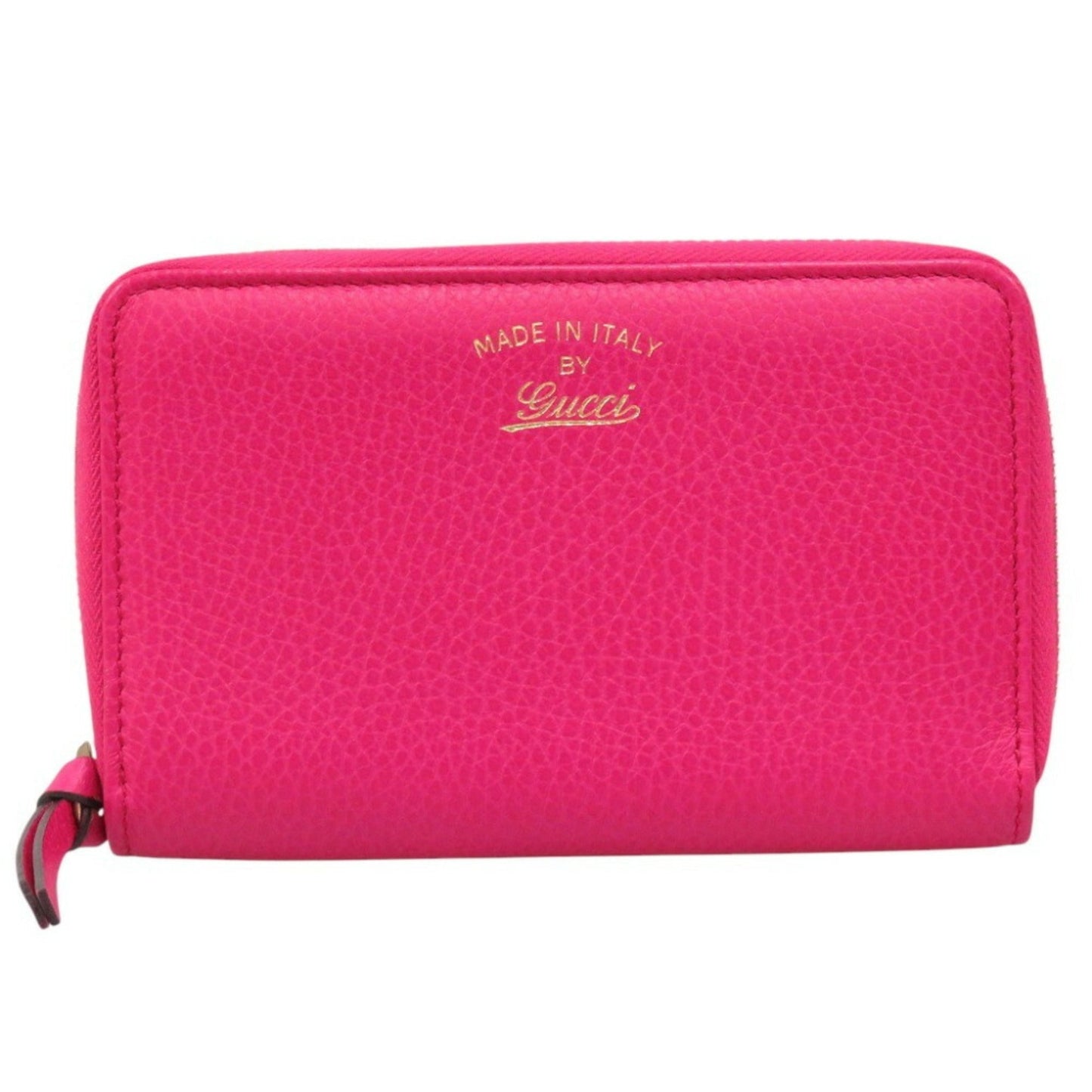 Gucci Pink Leather Coin Purse/Coin Case ( )
