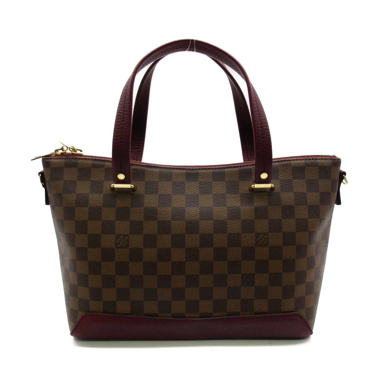 LOUIS VUITTON Hyde Park Tote Bag Brown Fuschia Damier PVC coated canvas