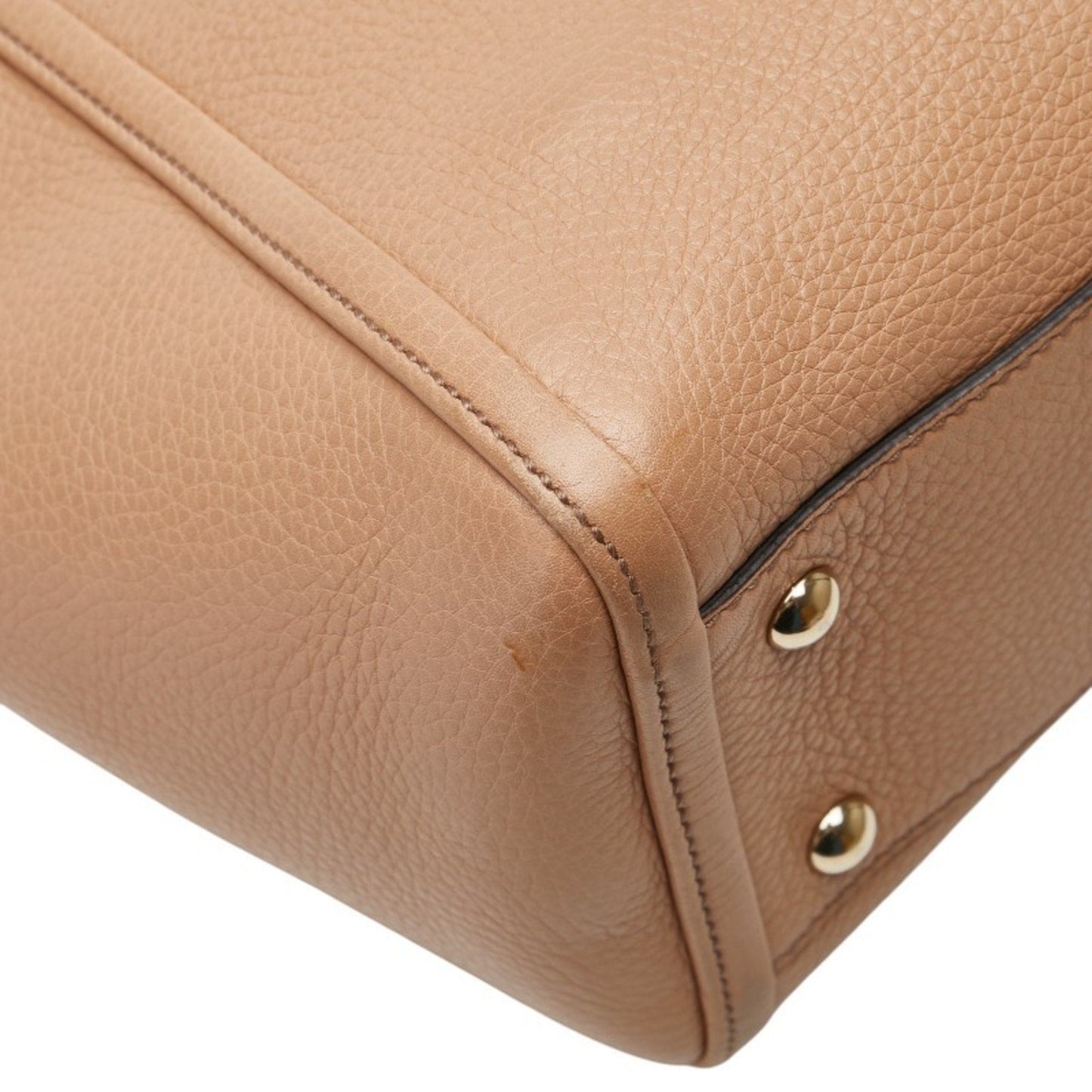 Gucci Beige Leather Handbag Shoulder Bag ( )