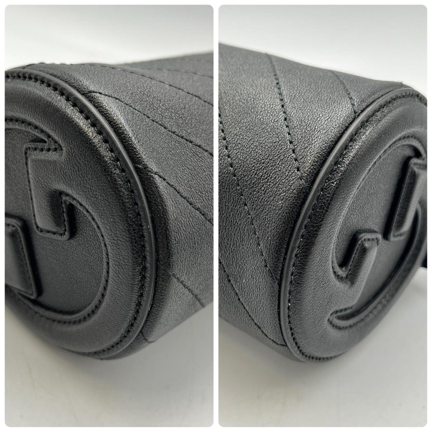 Gucci Black Leather Handbag ( )