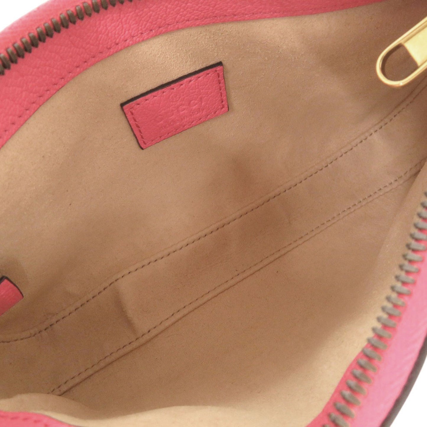 Gucci Pink Leather Handbag Shoulder Bag ( )