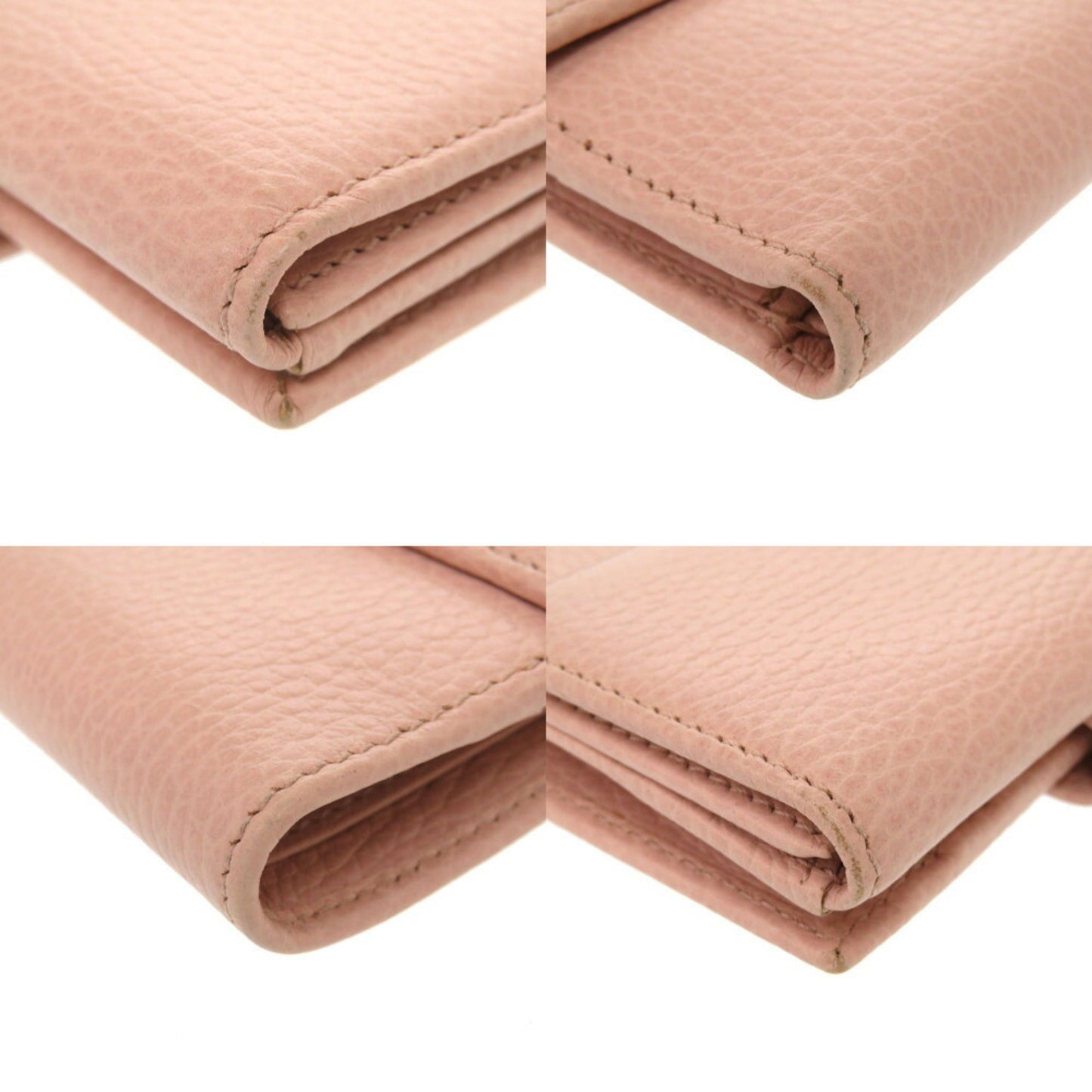 Gucci Pink Leather Wallet (Bi-Fold) ( )