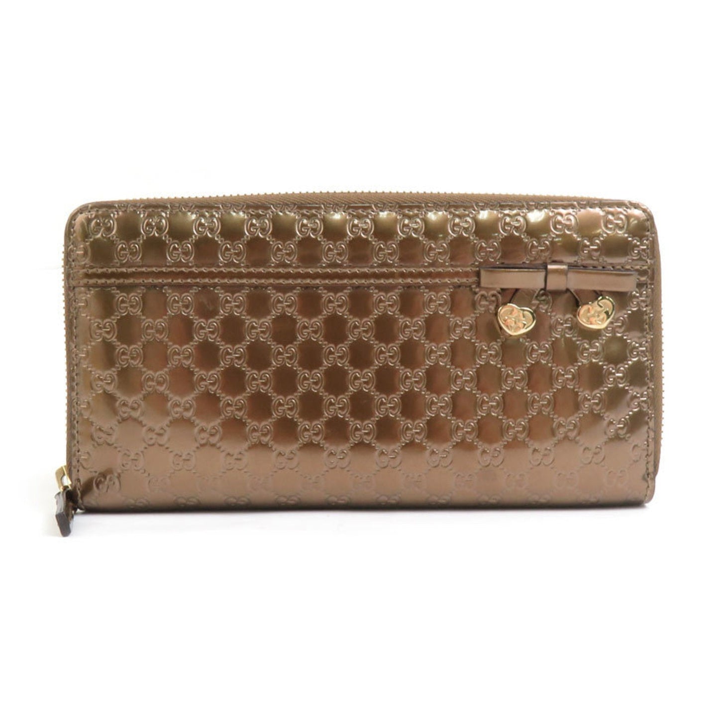 Gucci Bronze Leather Long Wallet (Bi-Fold) ( )