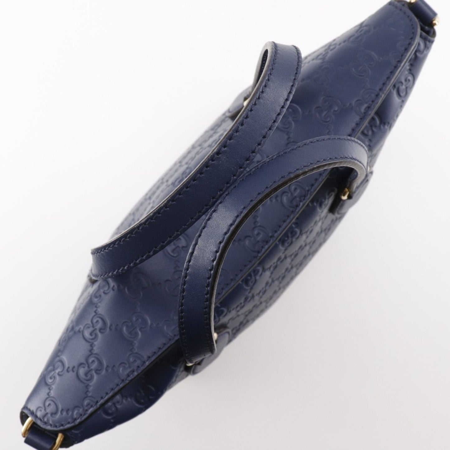 Gucci Navy Leather Handbag ( )