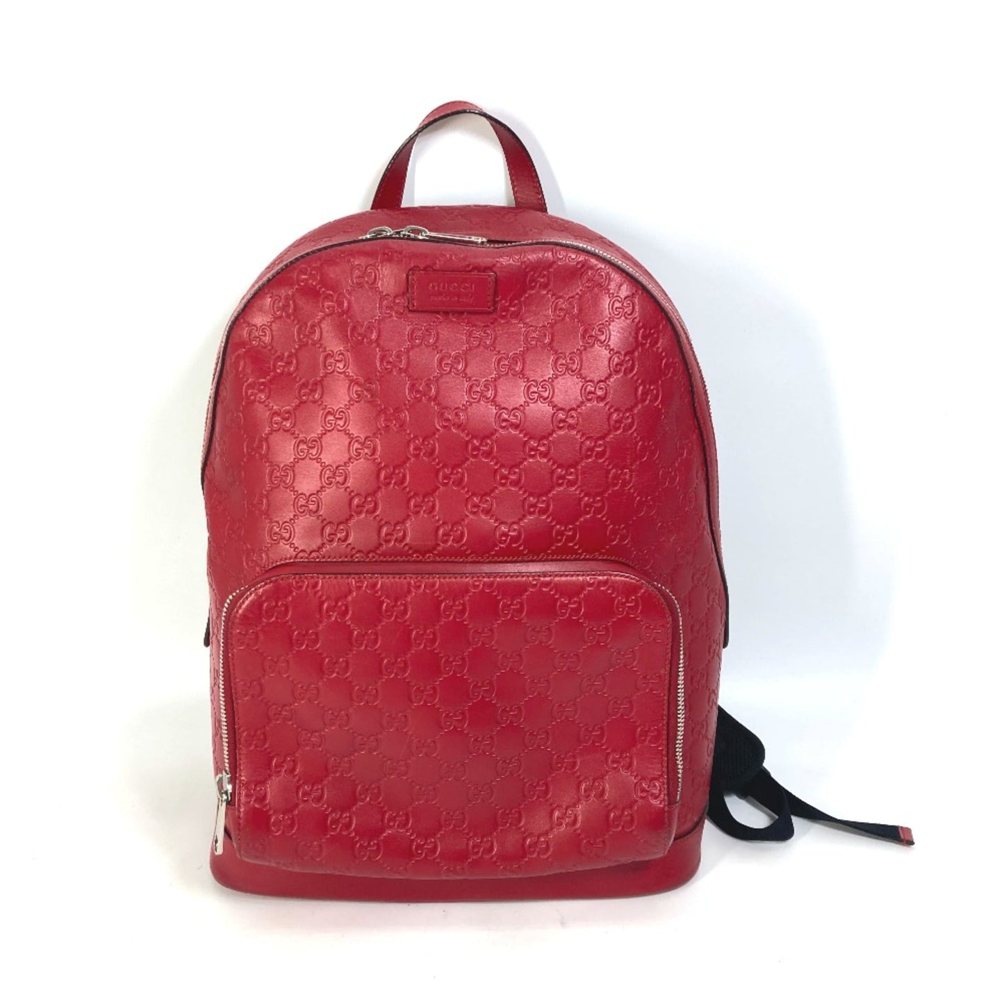 Gucci Red Leather Backpack ( )