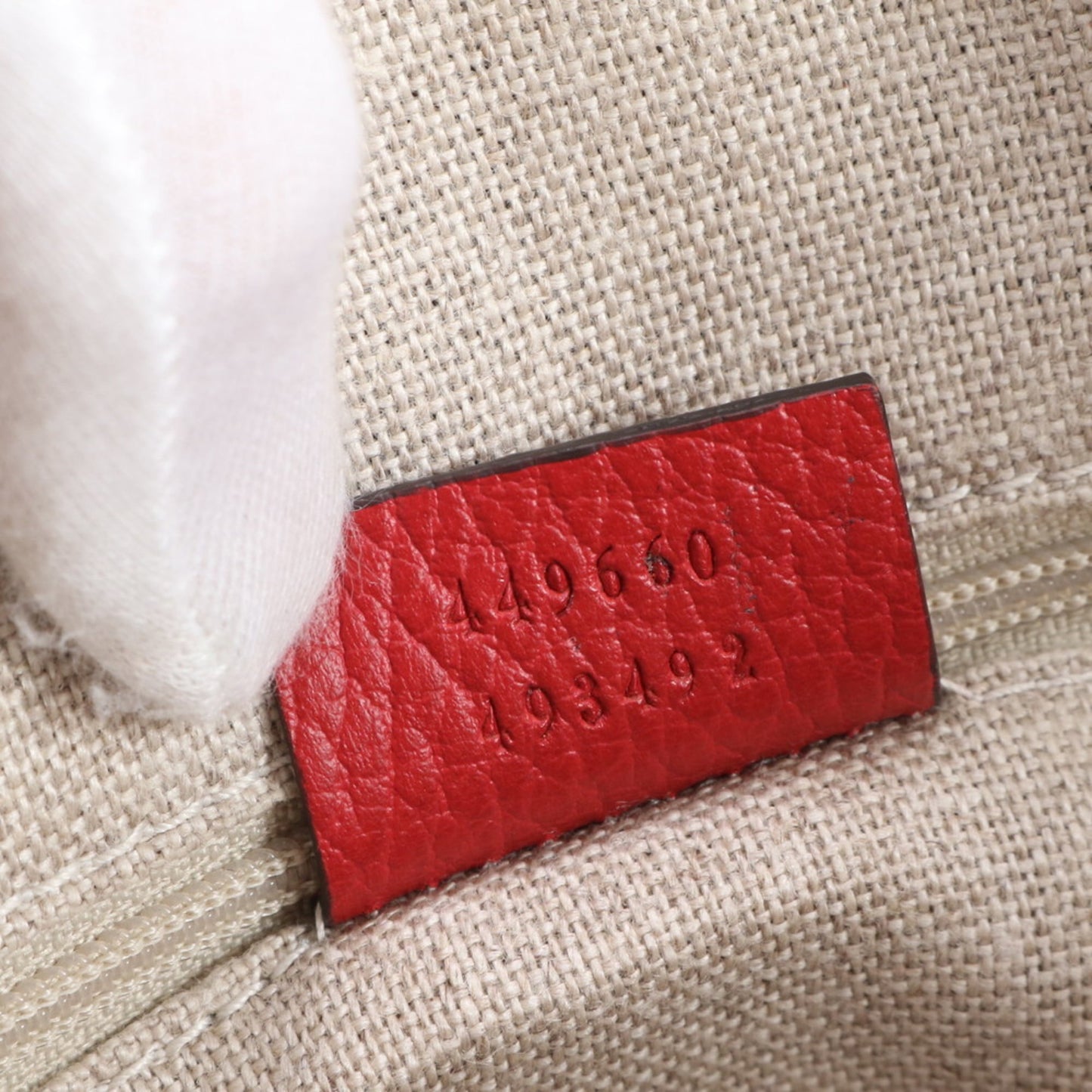 Gucci Red Color Leather Shoulder Bag ( )