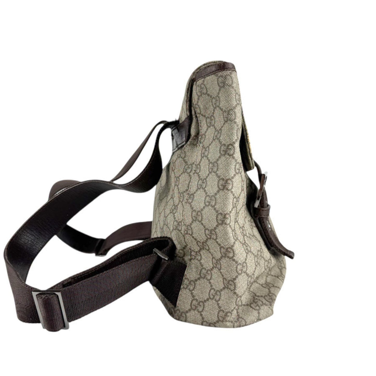 Gucci Brown Gg Supreme Backpack ( )