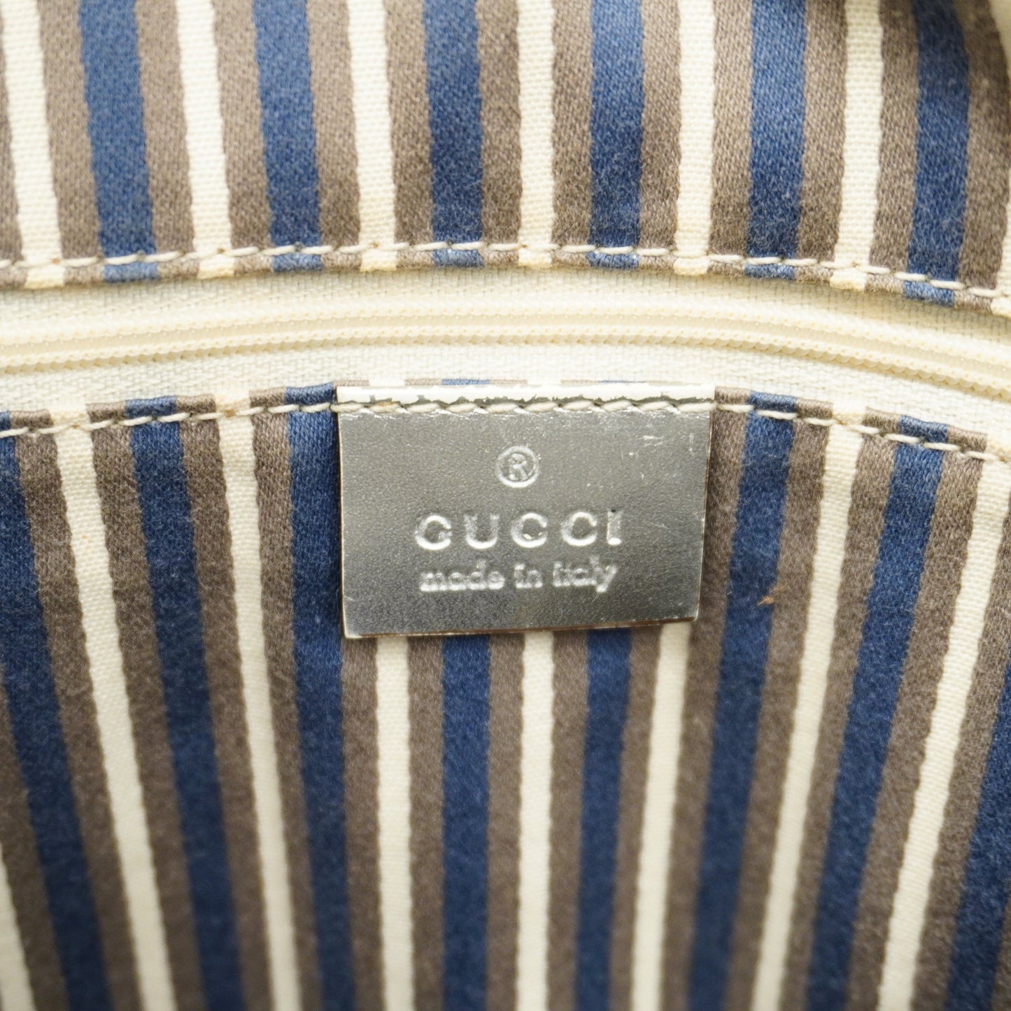 GUCCI Auth  GG Canvas Tote Bag 169971 Women's Tote Bag Silver