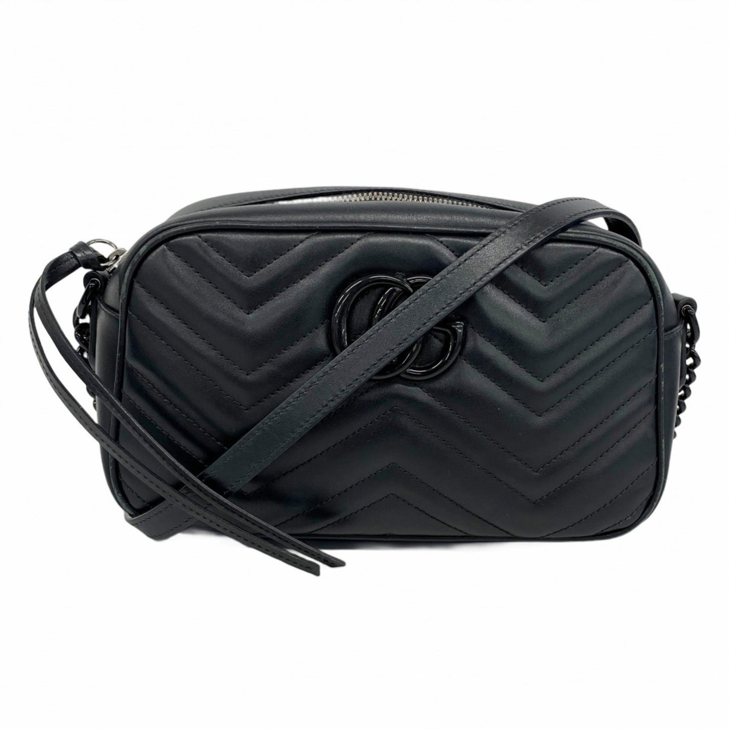 Gucci Black Leather Shoulder Bag ( )