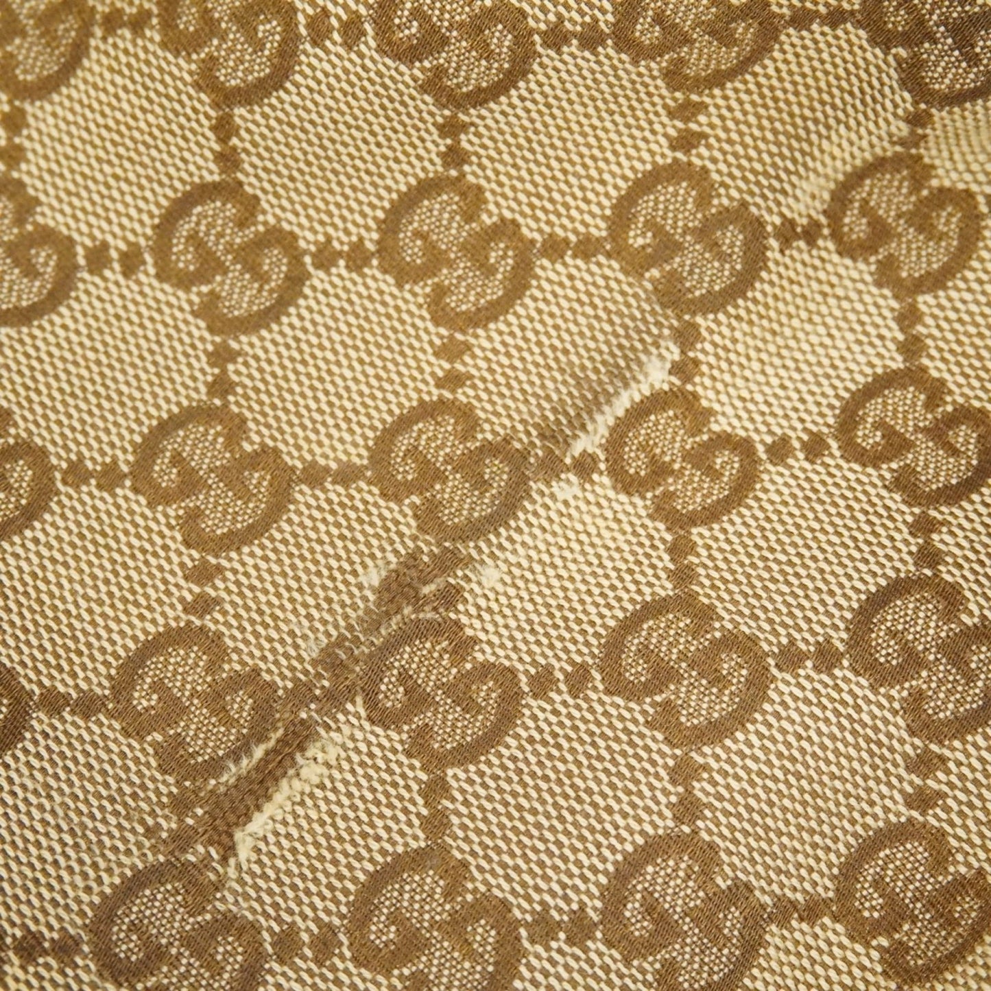 Gucci Brown Canvas Tote Bag ( )
