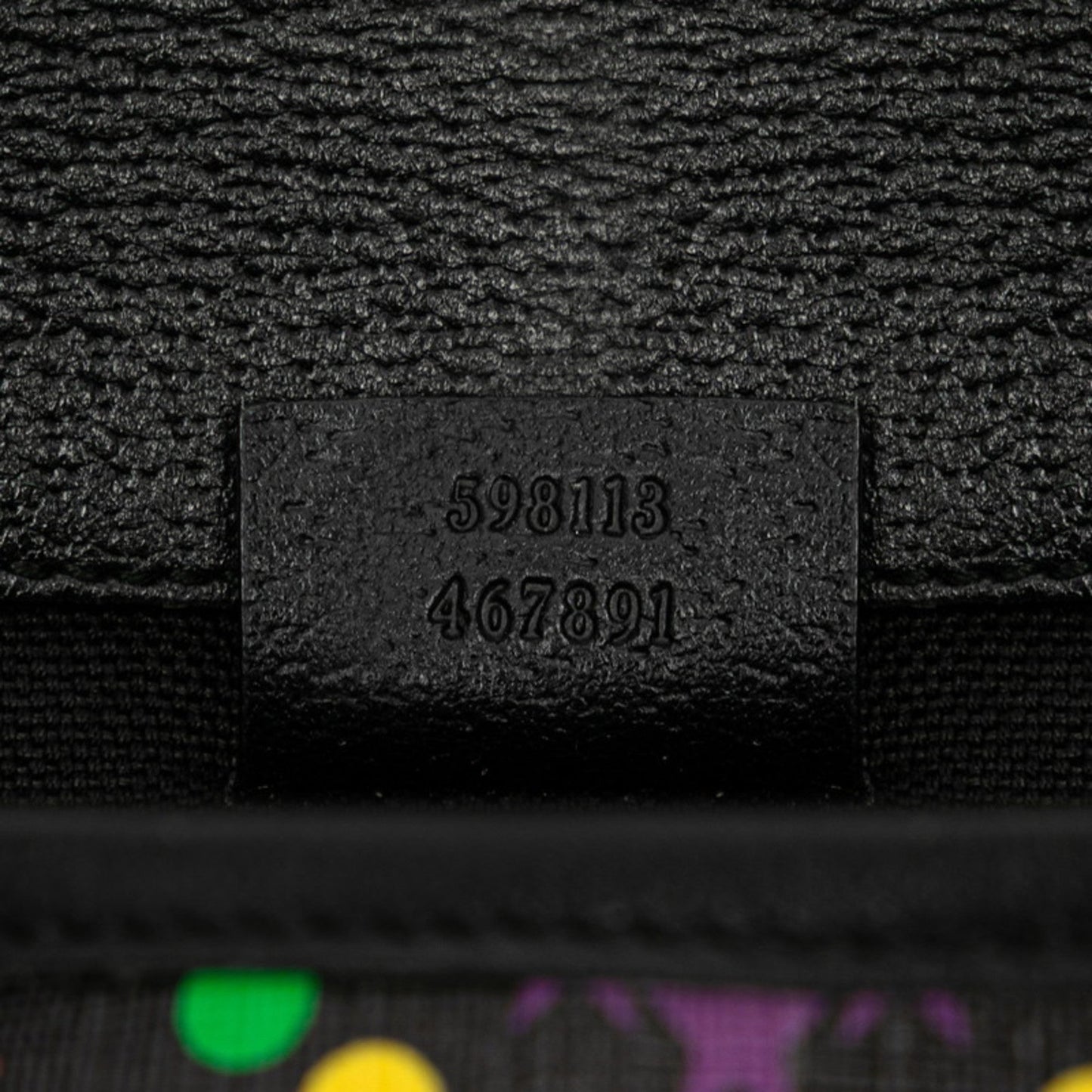 Gucci Black Multi-Color Leather Sling Bag ( )