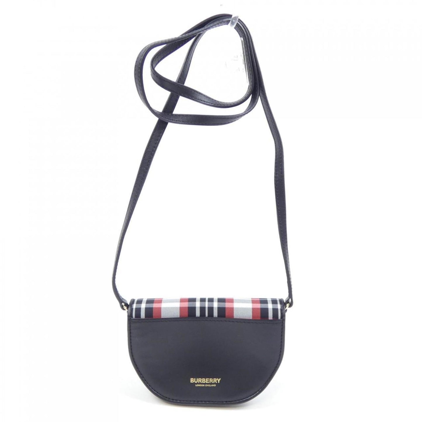 Burberry Black Multi-Color Red Color White Handbag Pochette Shoulder Bag ( )