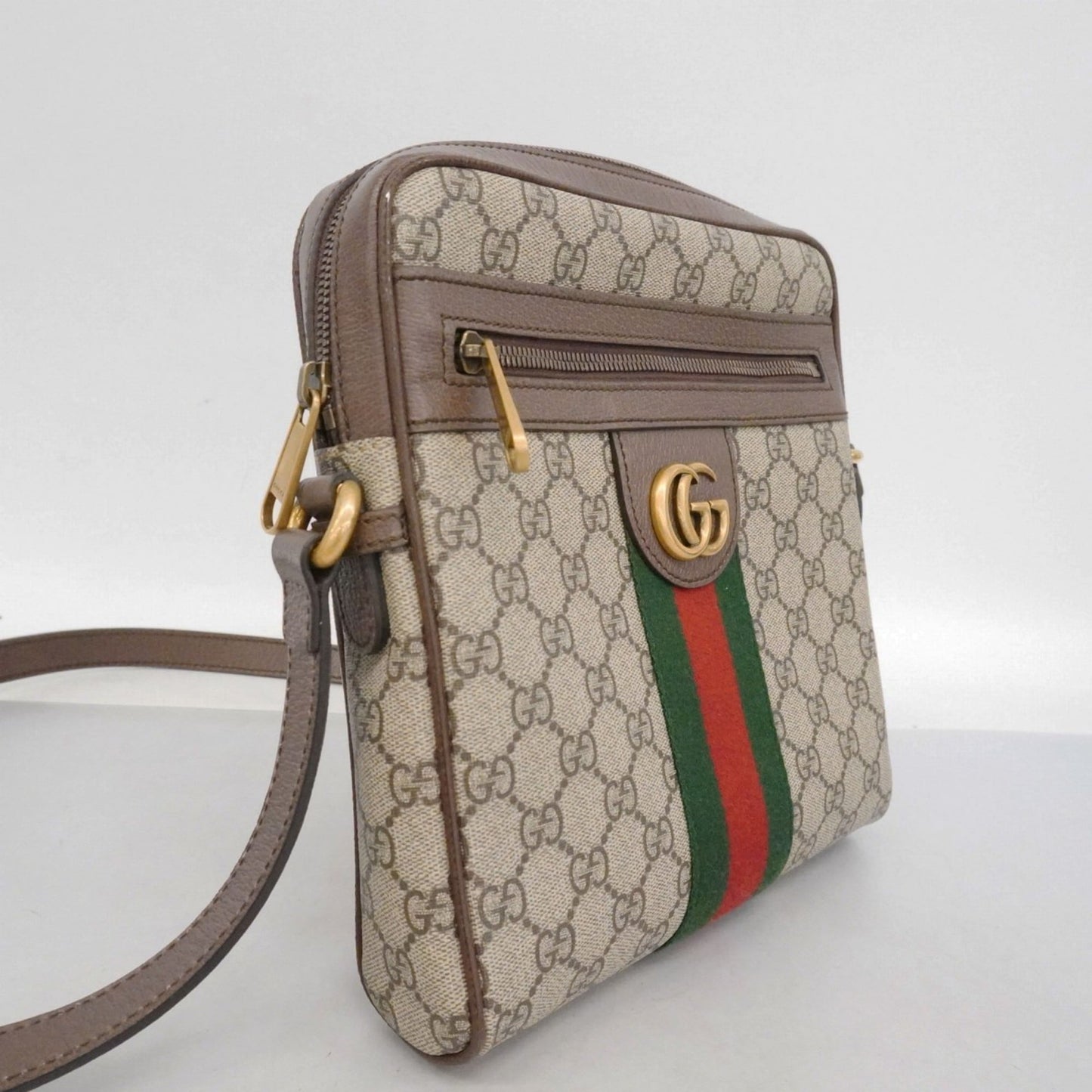 Gucci Brown Pvc Shoulder Bag ( )