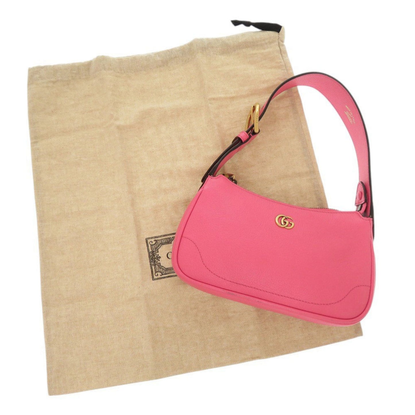 Gucci Pink Leather Handbag Shoulder Bag ( )