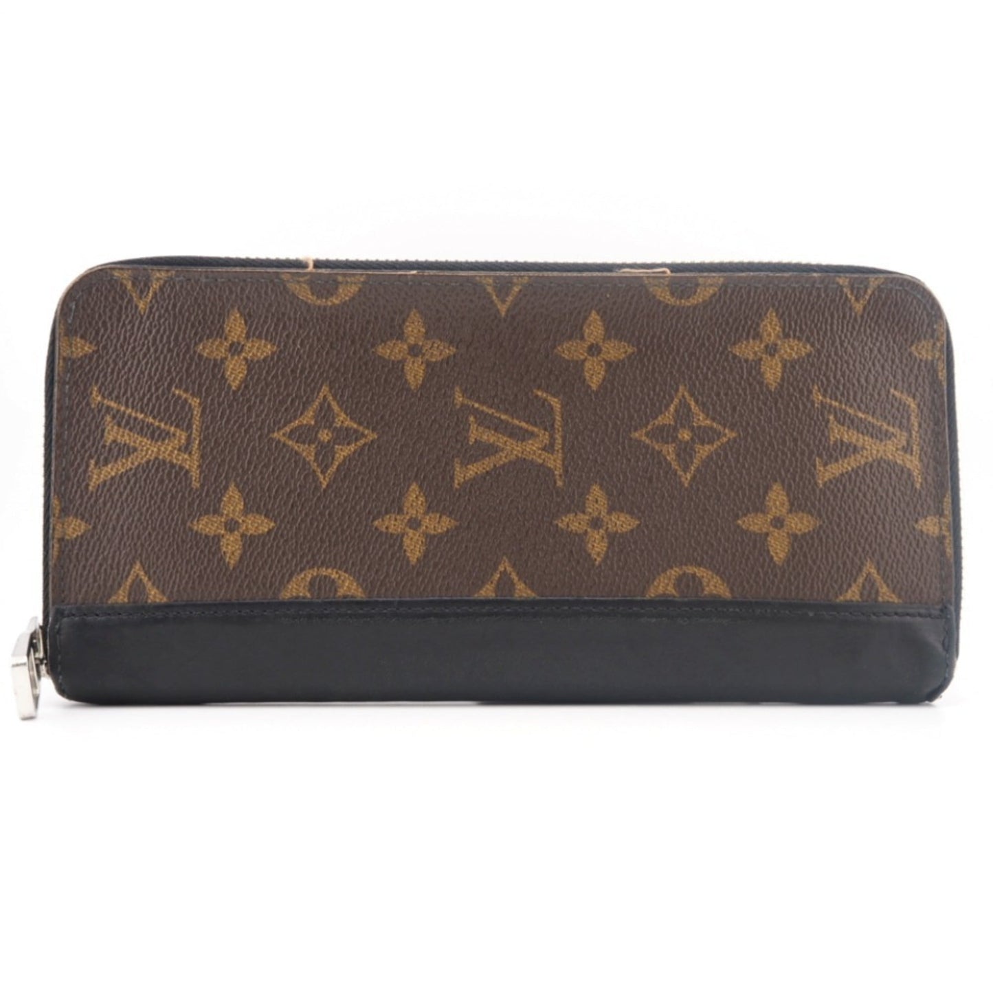 LOUIS VUITTON M60109 Vertical Zippy Wallet Monogram Macassar Long Brown Ladies