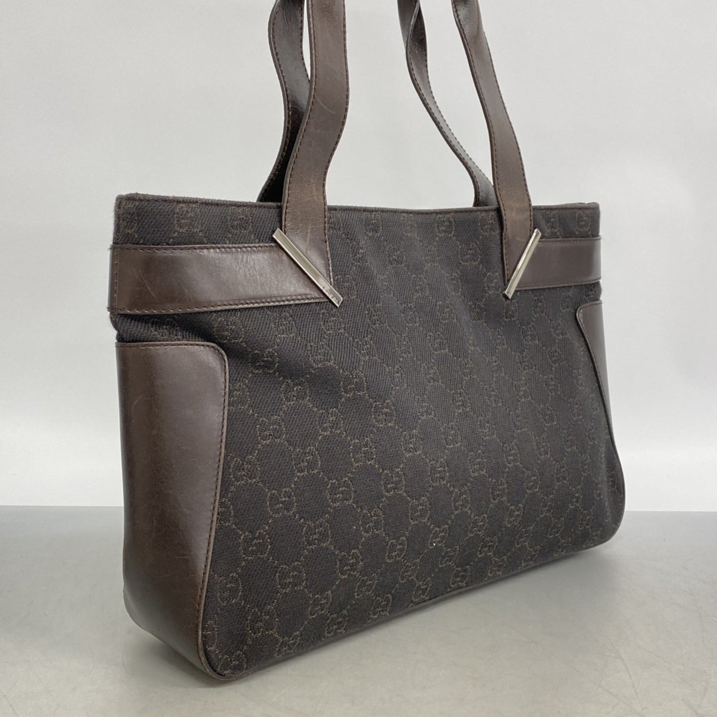 Gucci Brown Denim Tote Bag ( )