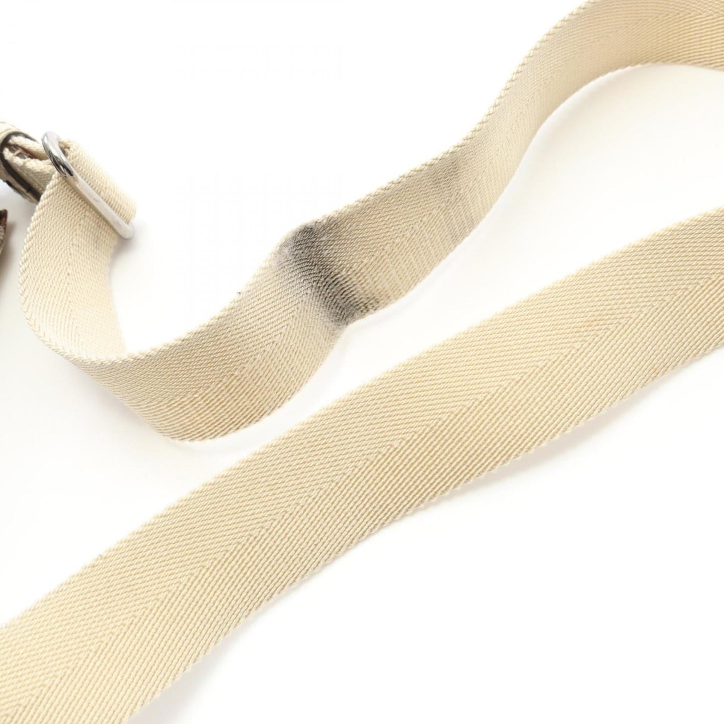 Gucci Gg Canvas Beige White Gg Canvas Leather Shoulder Bag ( )