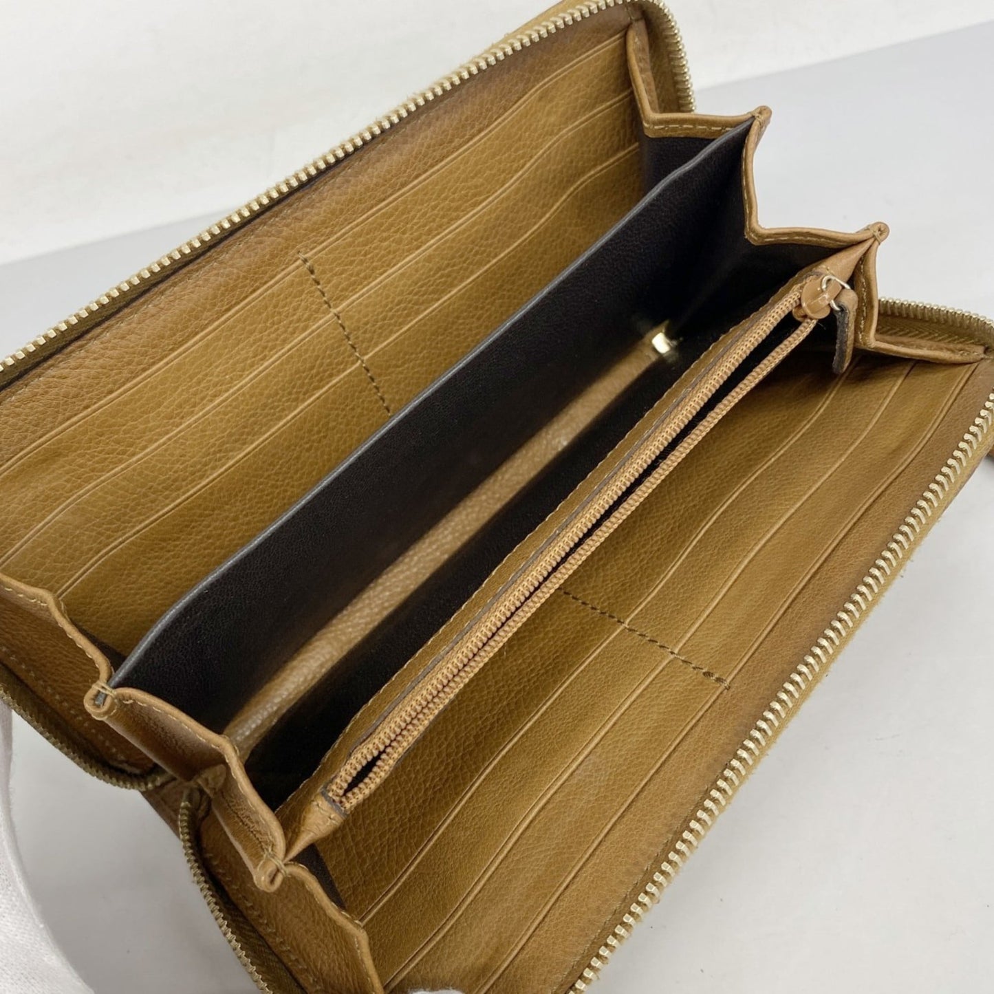 Gucci Brown Canvas Long Wallet (Bi-Fold) ( )