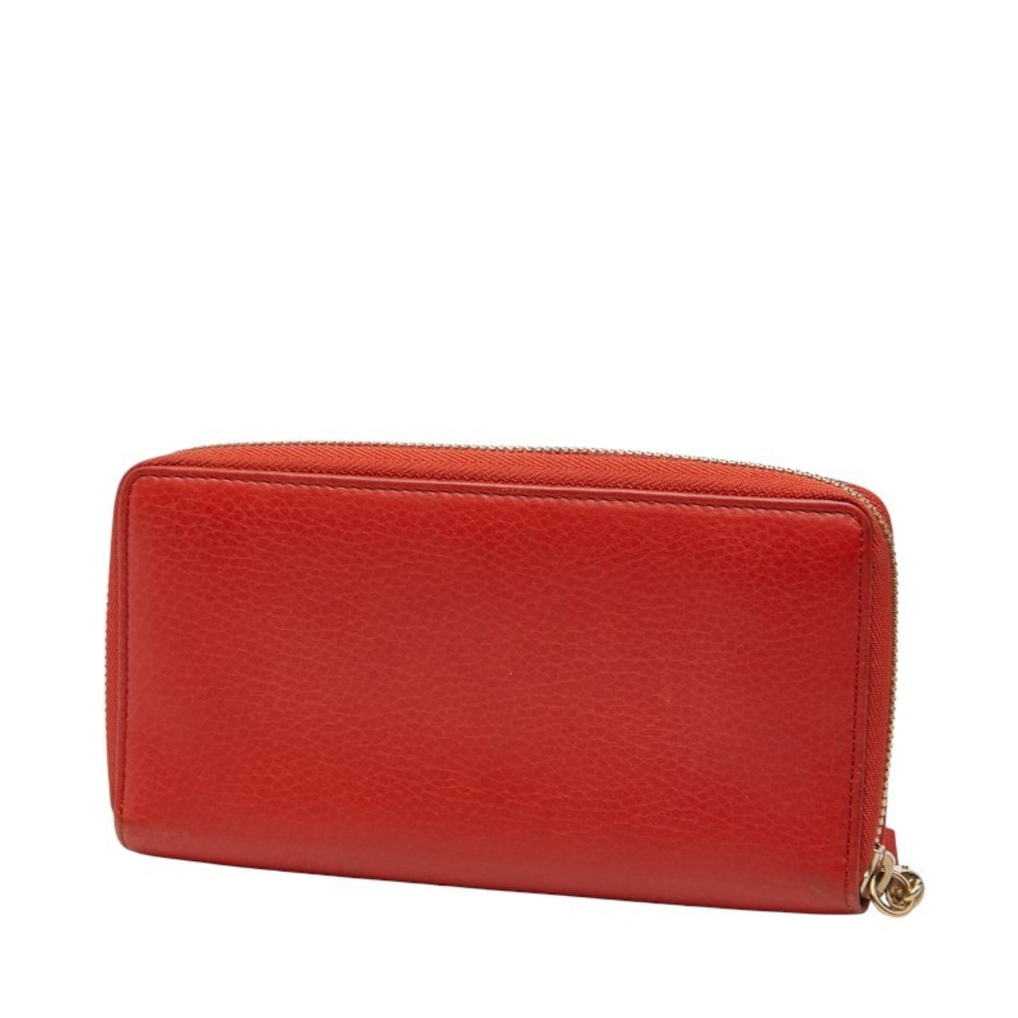 Gucci Red Color Leather Long Wallet (Bi-Fold) ( )