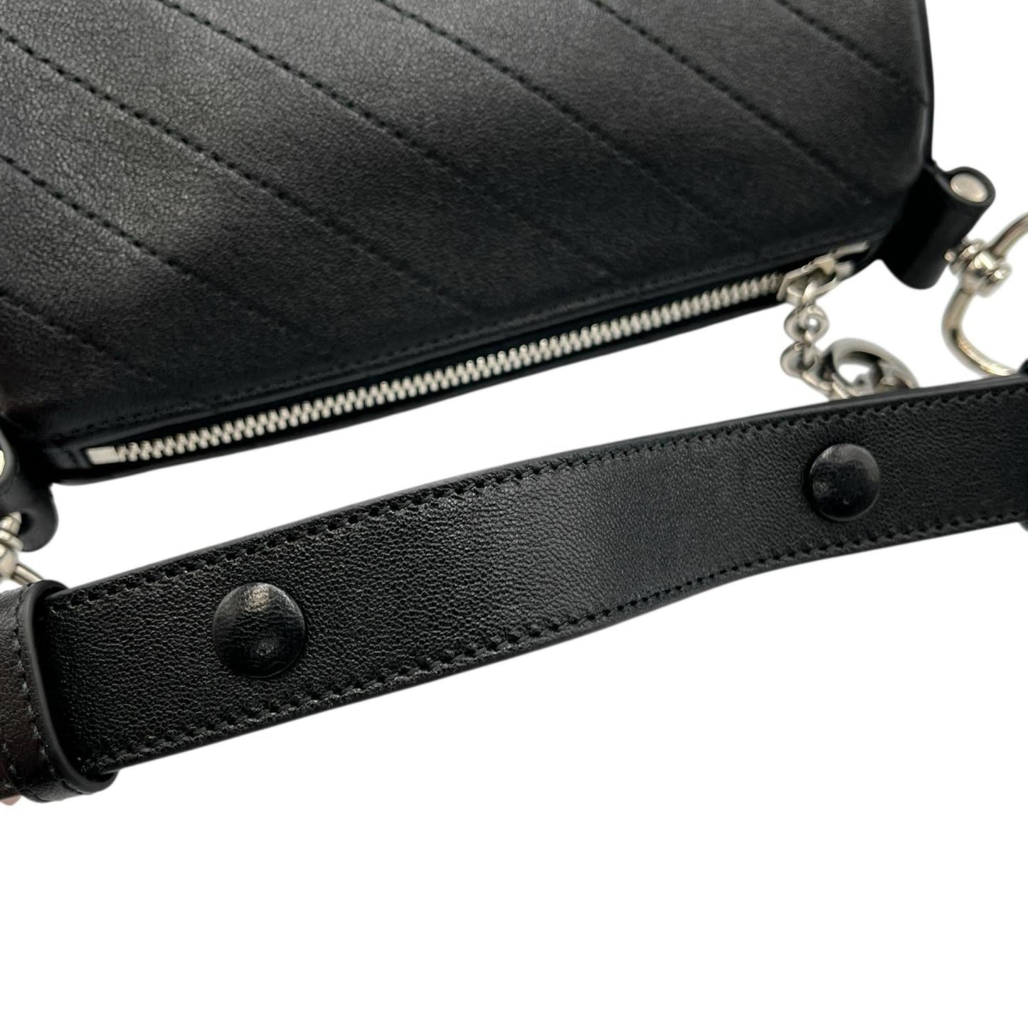 Gucci Black Leather Handbag ( )