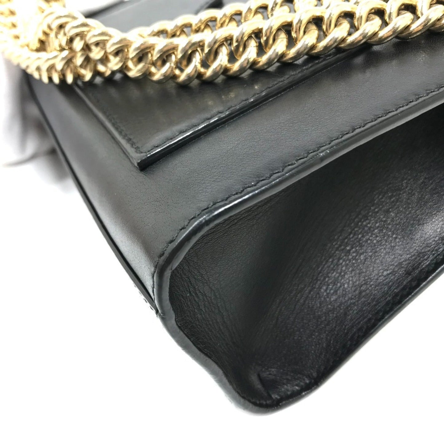 Gucci Black Leather Shoulder Bag ( )
