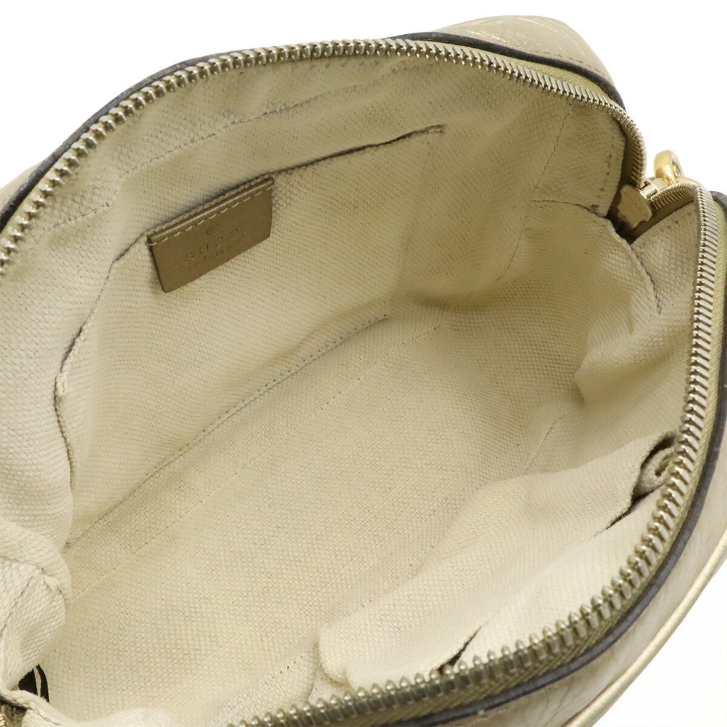 Gucci Gold Leather Pochette Shoulder Bag ( )