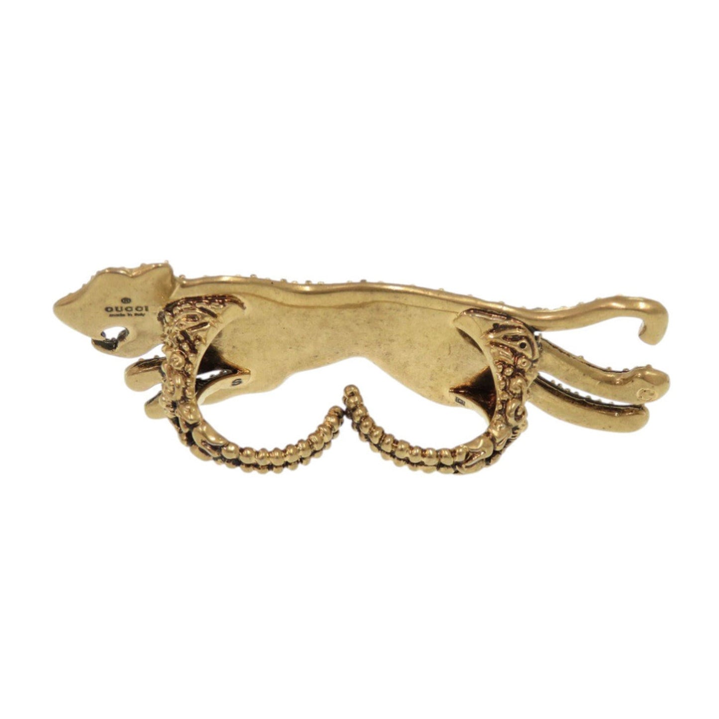 Gucci Gold Silver Metal Band Ring ( )