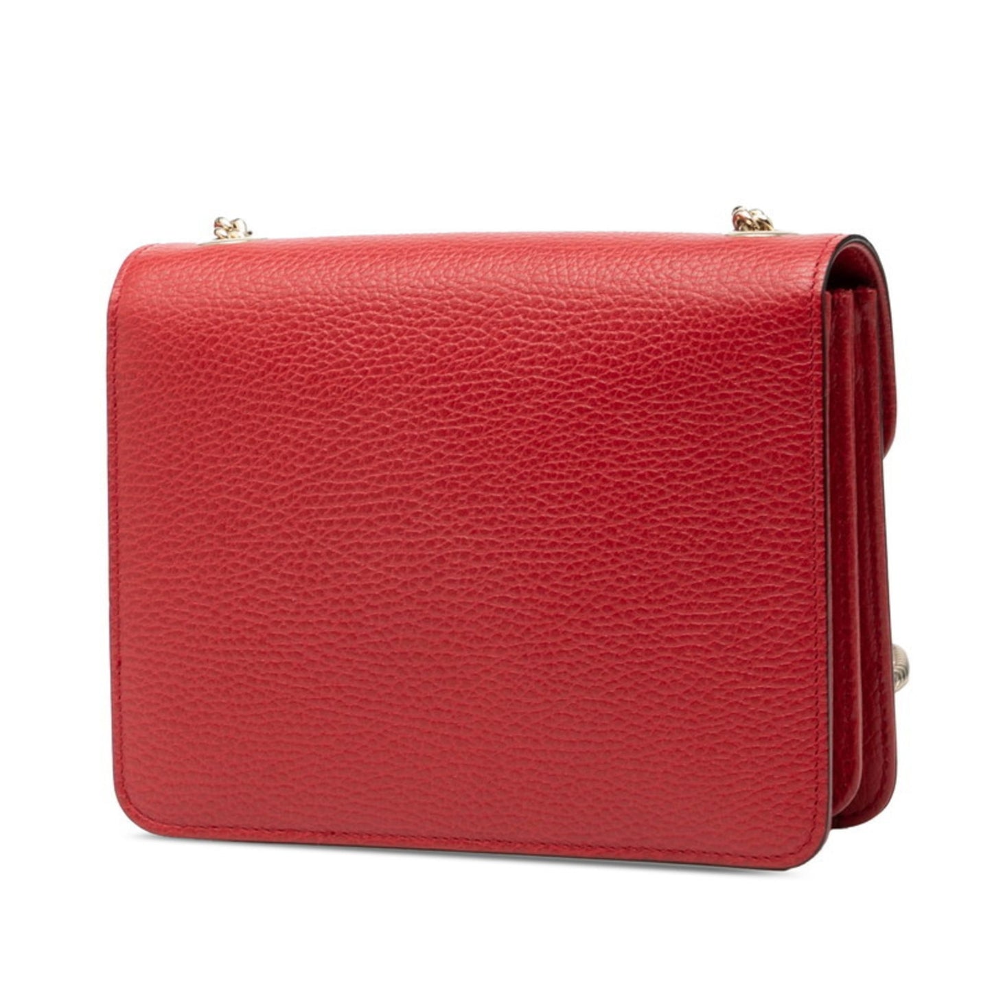 Gucci Red Color Leather Shoulder Bag ( )