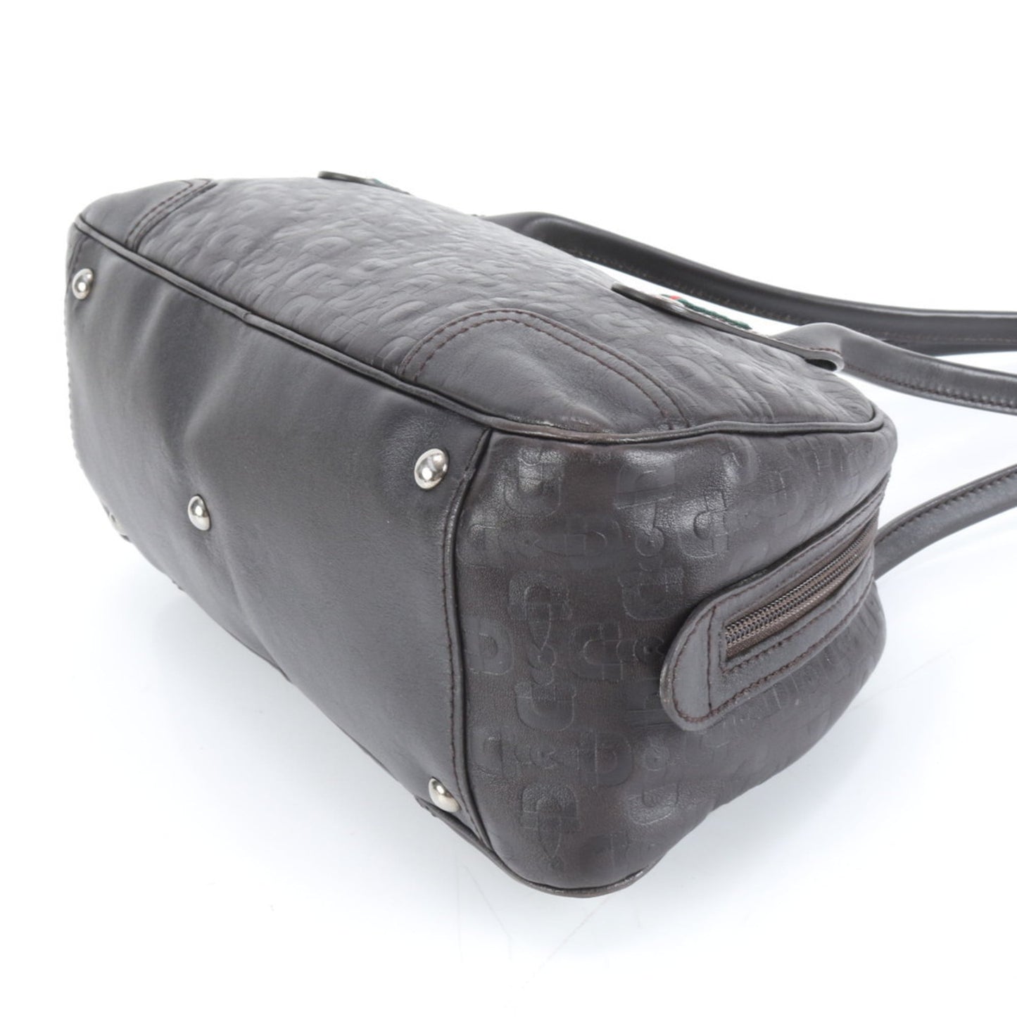 Gucci Dark Brown Leather Tote Bag ( )