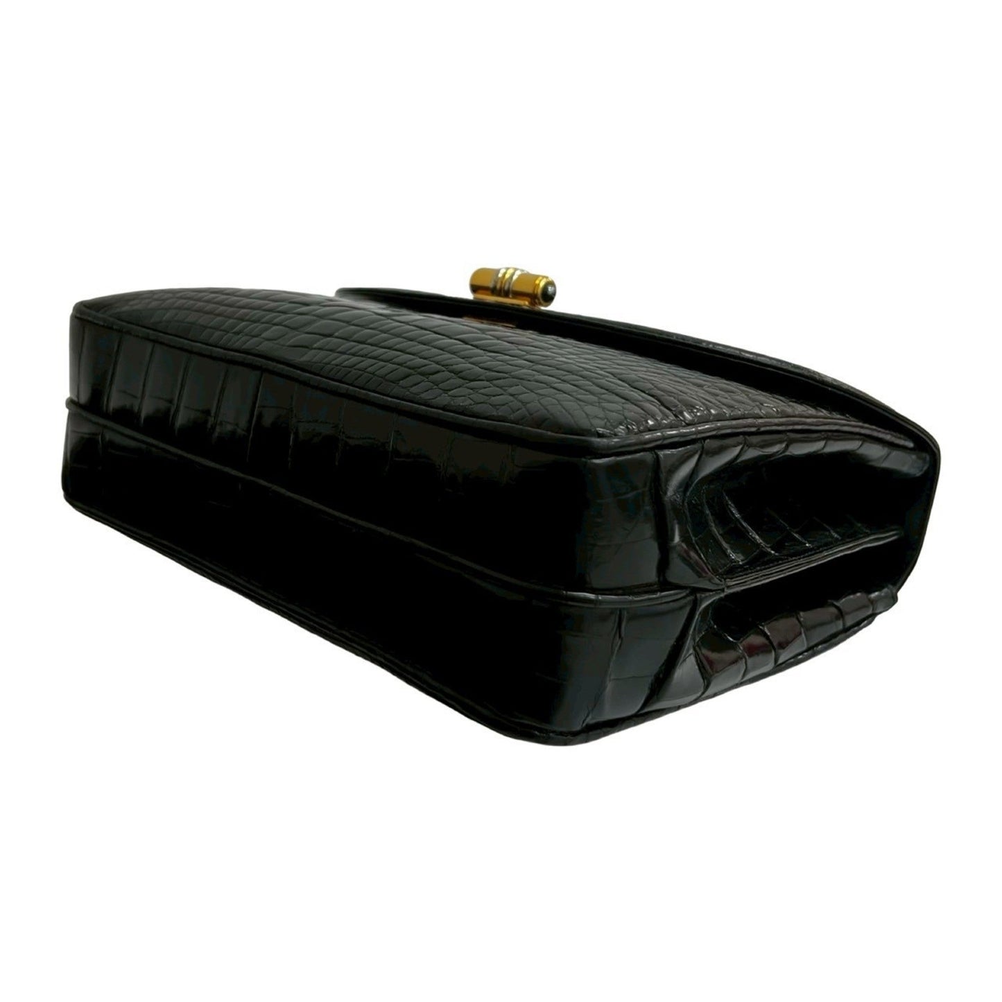 Gucci Black Leather Handbag ( )