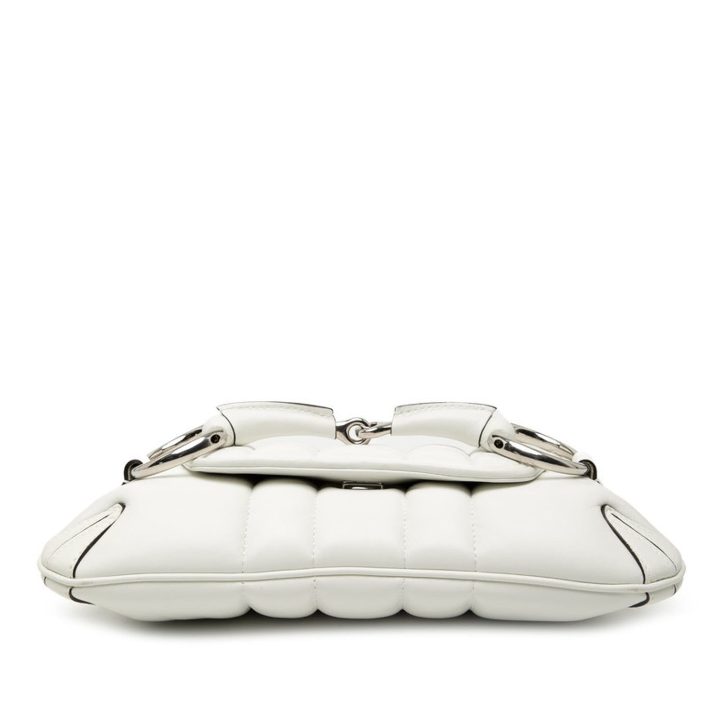 Gucci White Leather Handbag Shoulder Bag ( )