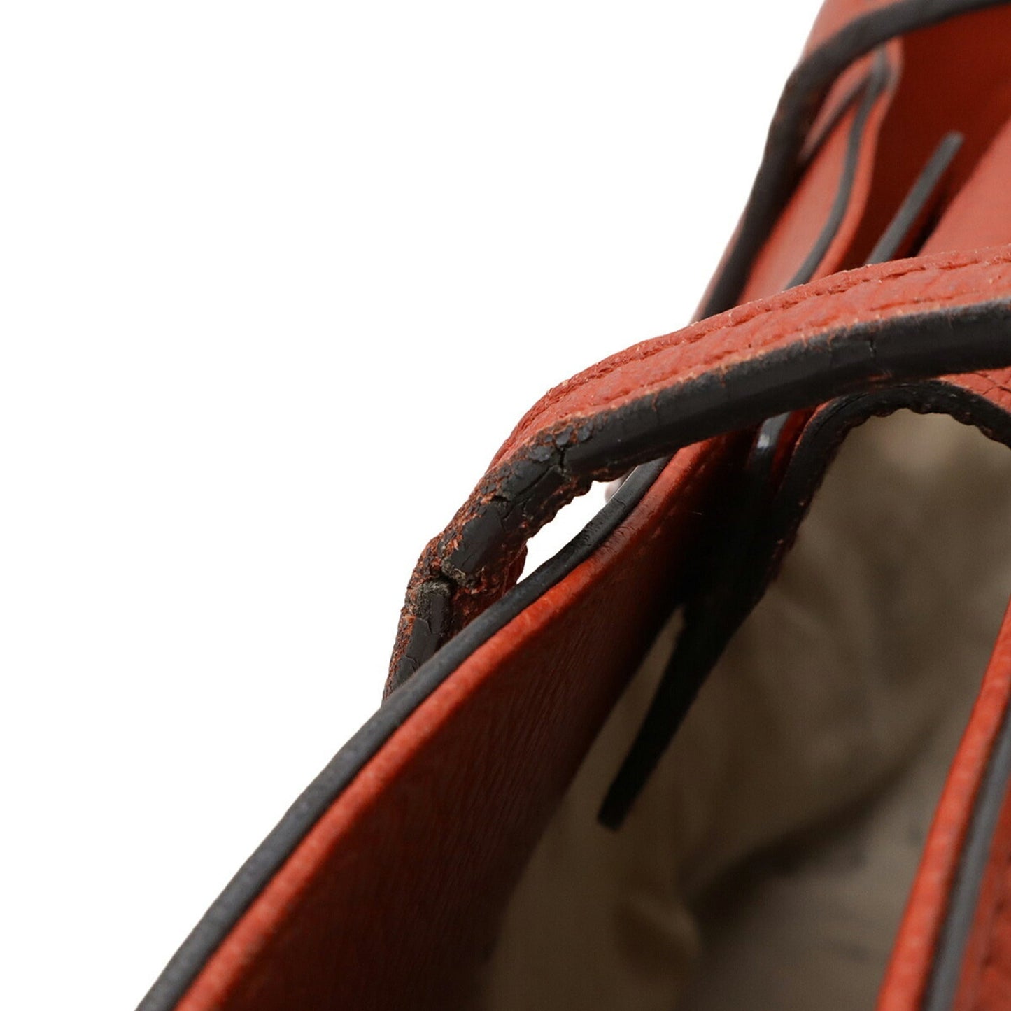 Gucci Red Color Leather Shoulder Bag Tote Bag ( )