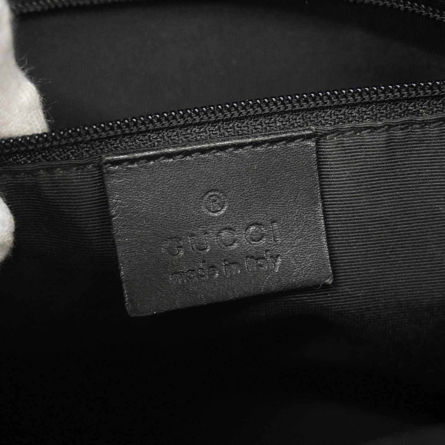 GUCCI Auth  GG Canvas Shoulder Bag 92706 Women's Leather Black