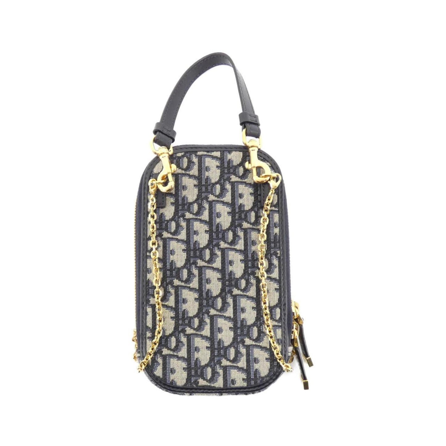Christian Dior Blue Canvas Pouch Shoulder Bag ()