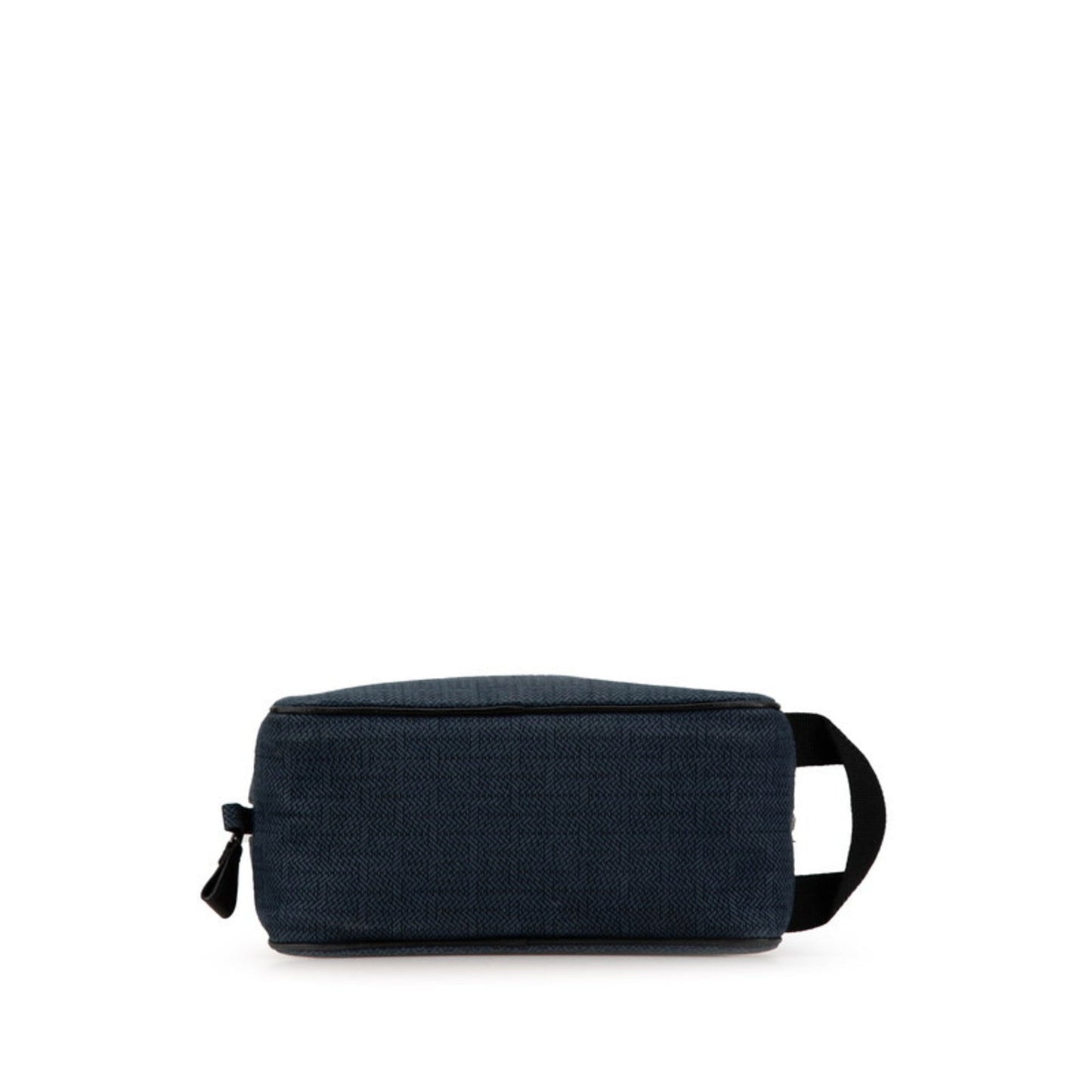 Hermes Navy Toile Chevron Pouch ( )