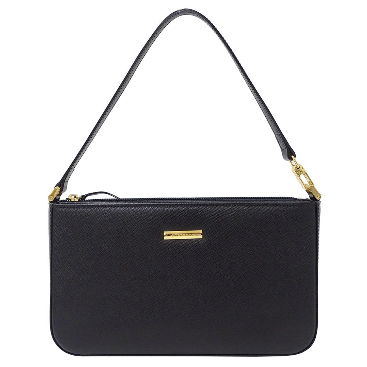 Burberry Black Leather Shoulder Bag ( )
