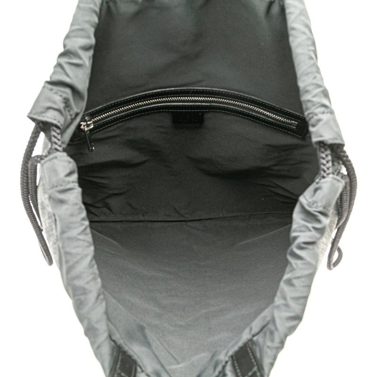 Gucci Black Gray Pvc Leather Backpack ( )