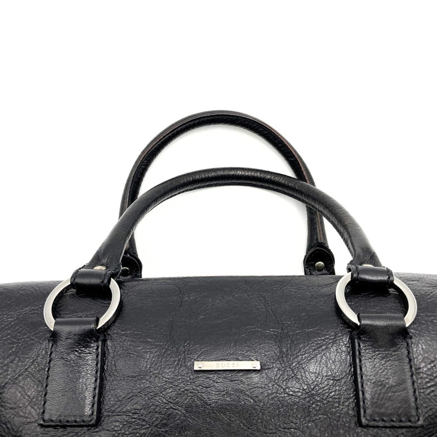 Gucci Black Leather Handbag ( )